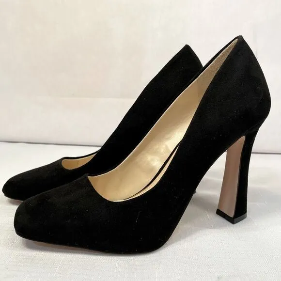 Elegant Black Suede  4” Heel Jessica Simpson Pumps size 7 Like New