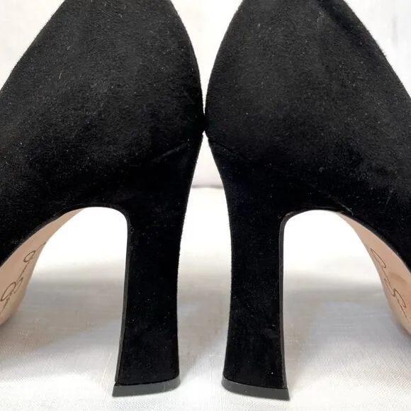 Elegant Black Suede  4” Heel Jessica Simpson Pumps size 7 Like New