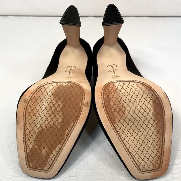 Elegant Black Suede  4” Heel Jessica Simpson Pumps size 7 Like New
