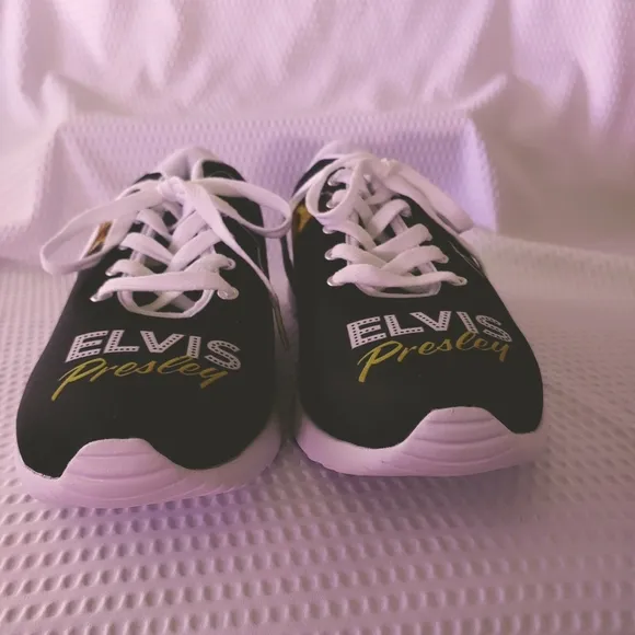 Elvis sneakers and Christmas stocking