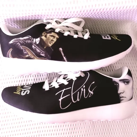 Elvis sneakers and Christmas stocking