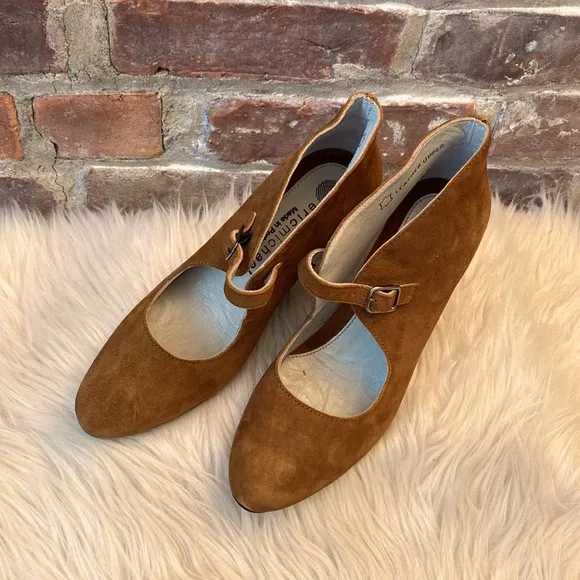 Eric Michael Suede Heels/Booties, Size 5.5