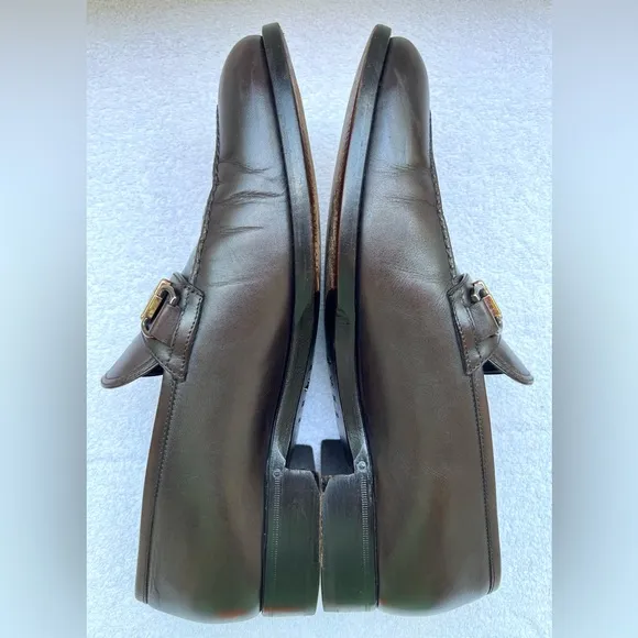 Ermenegildo Zegna Elegant Brown Leather Loafers - 10
