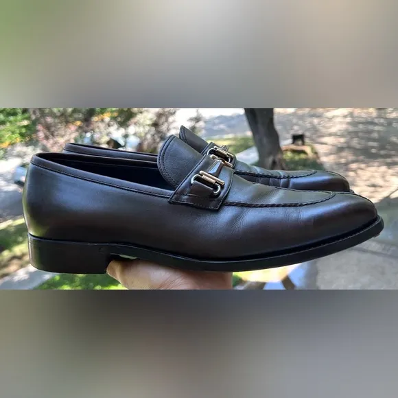 Ermenegildo Zegna Elegant Brown Leather Loafers - 10