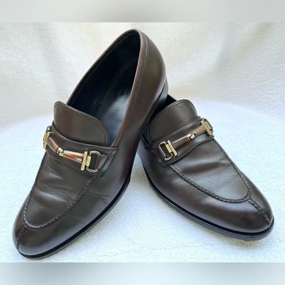 Ermenegildo Zegna Elegant Brown Leather Loafers - 10
