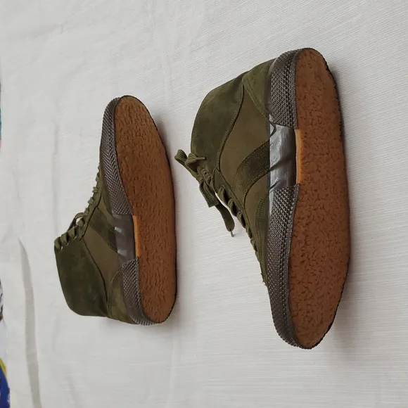 Essercito Italiano Olive Green High-Top UNISEX Sneakers  Sz40.(M7.5-8)(W 9.5-10)