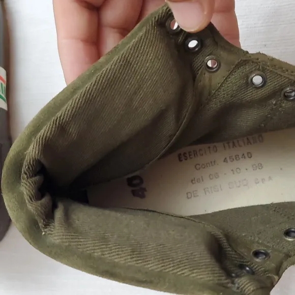 Essercito Italiano Olive Green High-Top UNISEX Sneakers  Sz40.(M7.5-8)(W 9.5-10)