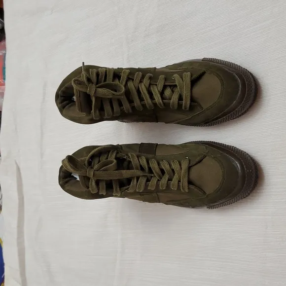 Essercito Italiano Olive Green High-Top UNISEX Sneakers  Sz40.(M7.5-8)(W 9.5-10)