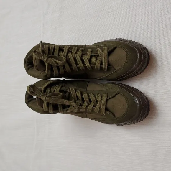 Essercito Italiano Olive Green High-Top UNISEX Sneakers  Sz40.(M7.5-8)(W 9.5-10)