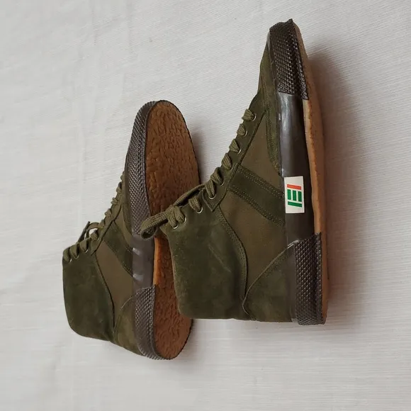Essercito Italiano Olive Green High-Top UNISEX Sneakers  Sz40.(M7.5-8)(W 9.5-10)