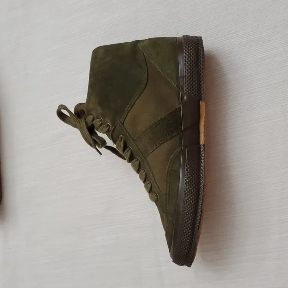 Essercito Italiano Olive Green High-Top UNISEX Sneakers  Sz40.(M7.5-8)(W 9.5-10)