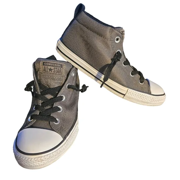 EUC | Converse All Star | Unisex | Juniors Street Mid 🫒'Olive Green'🫒 | Size 4
