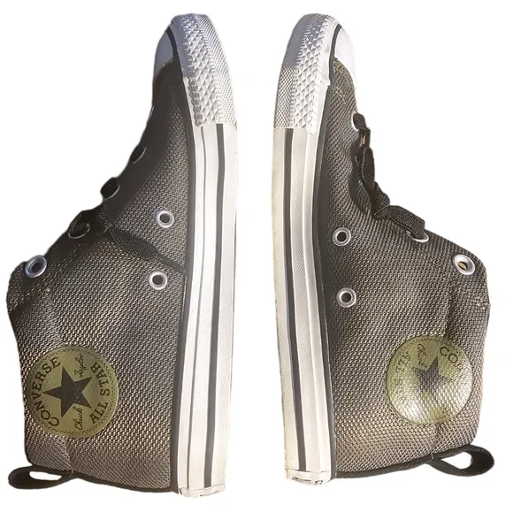 EUC | Converse All Star | Unisex | Juniors Street Mid 🫒'Olive Green'🫒 | Size 4
