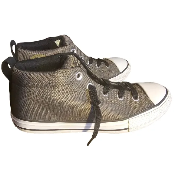 EUC | Converse All Star | Unisex | Juniors Street Mid 🫒'Olive Green'🫒 | Size 4