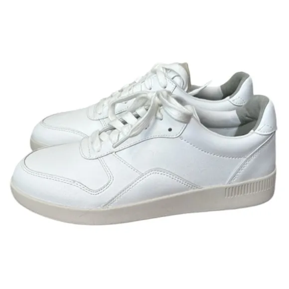 Everlane The ReLeather Court Sneakers Size 5 In White