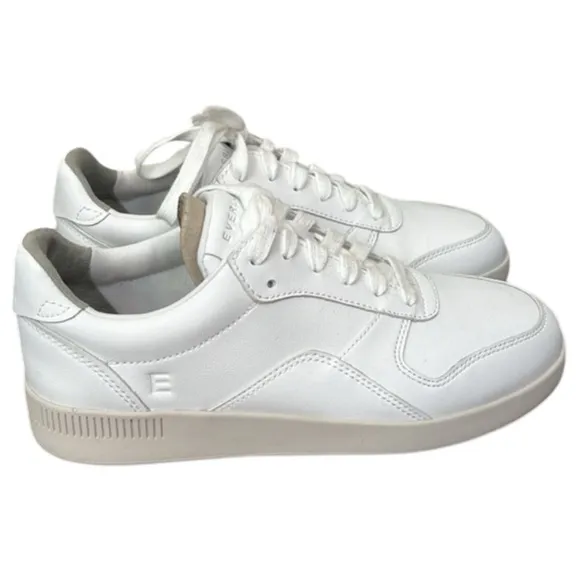 Everlane The ReLeather Court Sneakers Size 5 In White