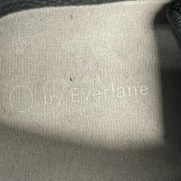 EverLane Trainer Black Leather Suede Sneakers Unisex Women Size 10 Men Size 8