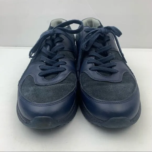 Everlane Unisex The Trainer Suede Sneakers Navy Blue