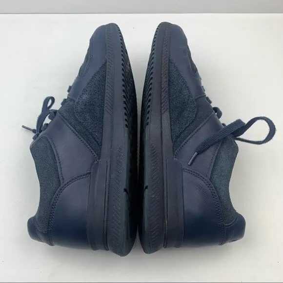Everlane Unisex The Trainer Suede Sneakers Navy Blue