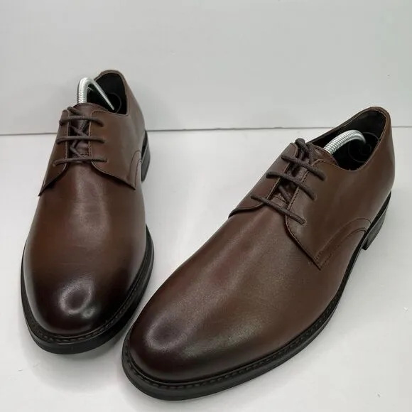 Express Men’s Polish Casual Leather Dress Shoes Brown Size 11 #542