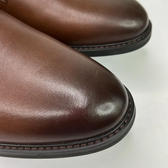 Express Men’s Polish Casual Leather Dress Shoes Brown Size 11 #542