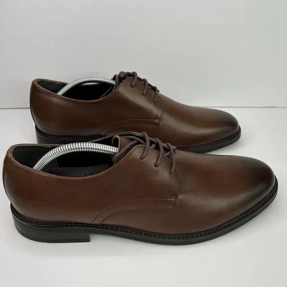 Express Men’s Polish Casual Leather Dress Shoes Brown Size 11 #542