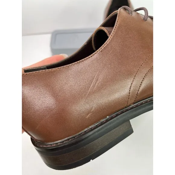 Express Men’s Polish Casual Leather Dress Shoes Brown Size 11 #542