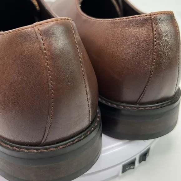 Express Men’s Polish Casual Leather Dress Shoes Brown Size 11 #542