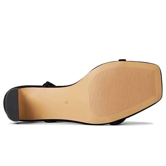 Faryl By Farylrobin Analisa Sandals Women's US 13 Black Suede Square Toe ZPO394