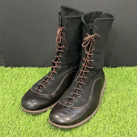 Fausto Santini Leather Lace Up Boots