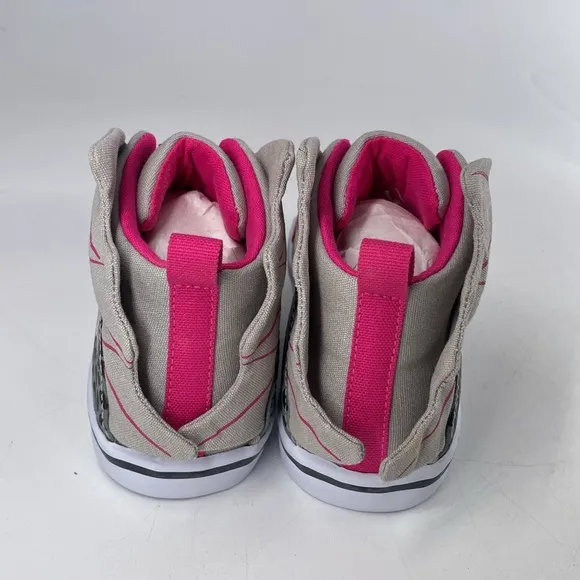 Feiyue Delta Mid Animal (Dragon)‎ Grey/Fuchsia Hi Top Sneakers Kids Youth NIB