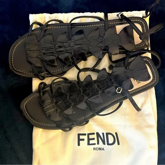 FENDI summer sandals size 7.5 or 38 European size