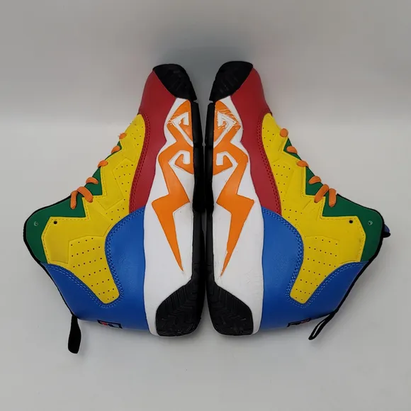 Fila Mb Ps Unisex Boys Multicolor Mid Top Lace Up Sneakers Shoes Youth Size 5