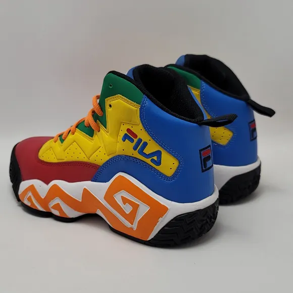 Fila Mb Ps Unisex Boys Multicolor Mid Top Lace Up Sneakers Shoes Youth Size 5