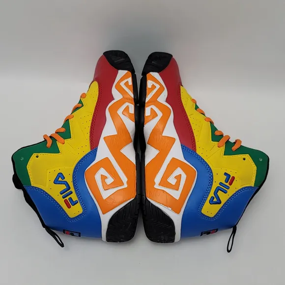 Fila Mb Ps Unisex Boys Multicolor Mid Top Lace Up Sneakers Shoes Youth Size 5