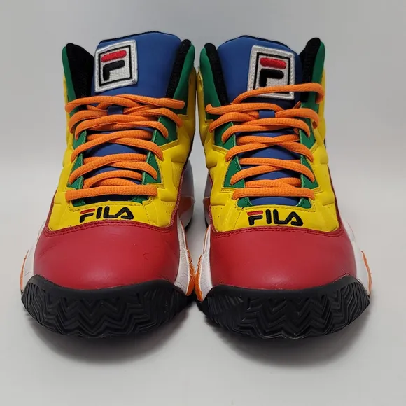 Fila Mb Ps Unisex Boys Multicolor Mid Top Lace Up Sneakers Shoes Youth Size 5