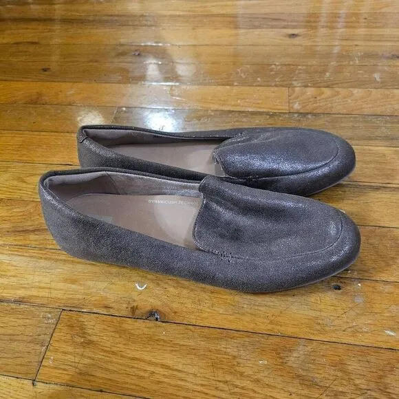 Fitflop Lena Metallic Bronze  Leather Loafers Size 9 EU 41