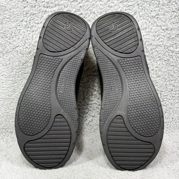 FitVille EasyTop Deluxe Womens Size 8.5 Wide Dress Shoes Jet Black Diabetic