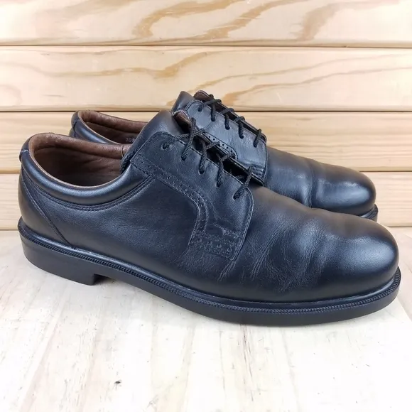 Florsheim 20881 Comfortech Black Leather Oxford Lace Up Dress Shoes Men's 12M