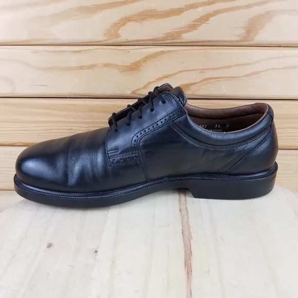 Florsheim 20881 Comfortech Black Leather Oxford Lace Up Dress Shoes Men's 12M