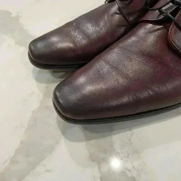 Florsheim Dress Shoes Jackson Oxford Brown Leather Plain Toe Casual Men’s 12D