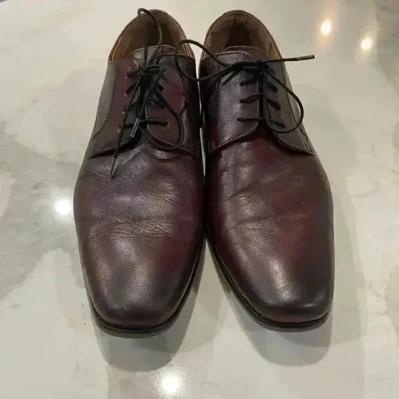Florsheim Dress Shoes Jackson Oxford Brown Leather Plain Toe Casual Men’s 12D