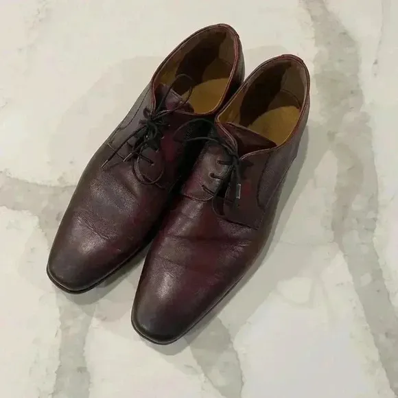 Florsheim Dress Shoes Jackson Oxford Brown Leather Plain Toe Casual Men’s 12D