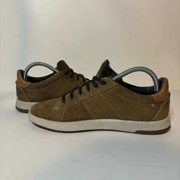Florsheim Men's Crossover Lace to Toe casual Sneaker brown leather Shoes Sz 8.5M