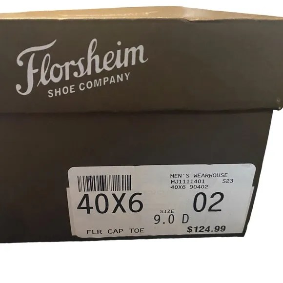 🛒👞🪻Florsheim Men’s shoes Black Corbetta Oxford Cap Toe,Size 9.