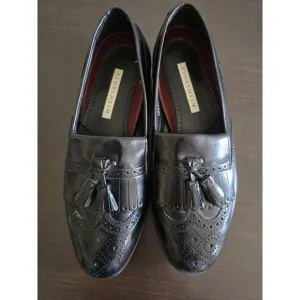 Florsheim Men's Shoes Slip On Brogue Wing Tip Kiltie Tassle Loafers Black 8E