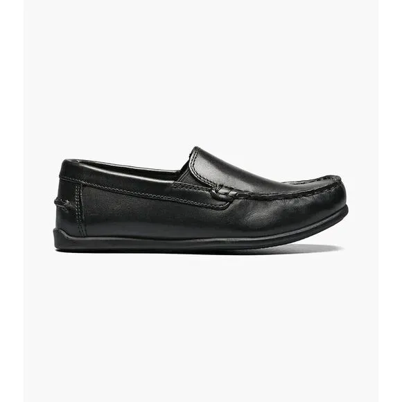 Florsheim Jasper 16564-001 Loafer Boys US 5 Black Leather Casual Shoes FZP336