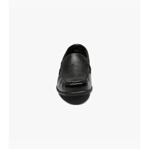 Florsheim Jasper 16564-001 Loafer Boys US 5 Black Leather Casual Shoes FZP336