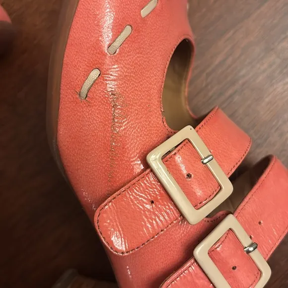 FLUEVOG Women's  pink Mary Jane Heels
