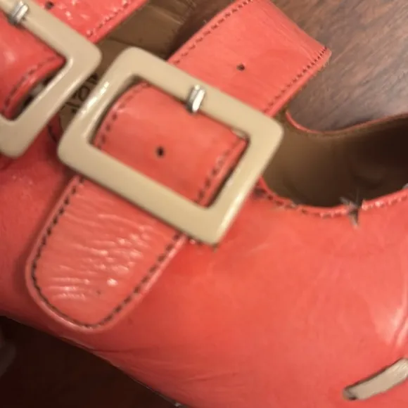 FLUEVOG Women's  pink Mary Jane Heels